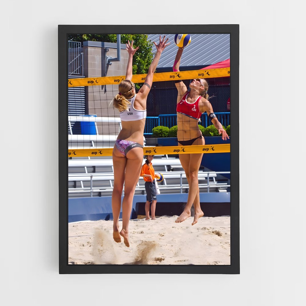 Poster Beach Volleyball Dreams – affiche Beach-volley (vue 2)